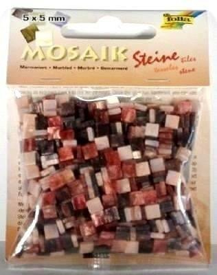 Gurë mozaiku Folia Mosaic Stones MARMORED MIX, 45g, 5x5mm, shumëngjyrëshe
