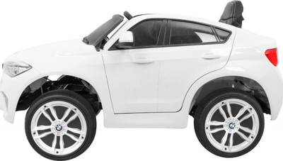 Makina elektrike për kalamaj BMW X6M, me pult, drita LED, e bardhë