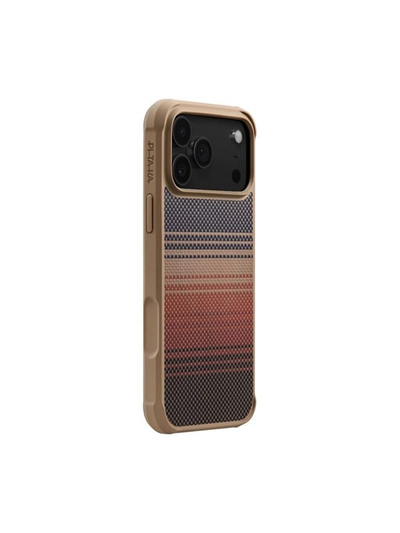 Futrollë PITAKA Aramid ProGuard Sunset për iPhone 17 Pro, fibër aramidike, MagSafe, e zezë