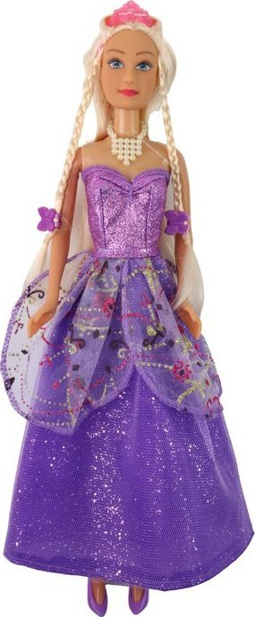 Kukull princeshë Defa Lucy, 30 cm, me gjëra për flokët, vjollcë
