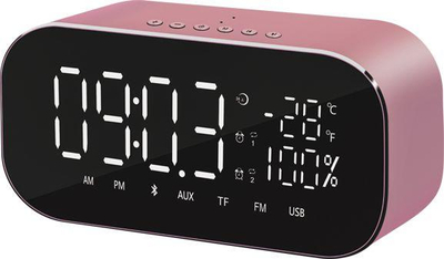 Orë digjitale dhe radio Akai ABTS - S2GD, rozë