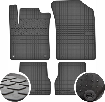 Tapete gome Cikcar për Citroen DS3, set 4 copë, universal, të zinj