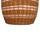 Tavolinë ndihmëse VILHENA HM18166, fiber cement, rattan, rozë natyrale