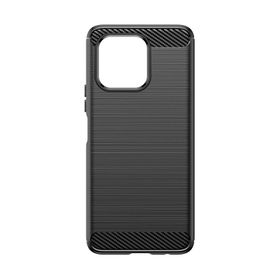 Mbulesë telefoni Honor X6a, karboni TPU, antishok, e zezë