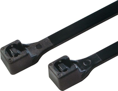 Set lidhëse kabllosh LogiLink KAB0002B, 100 copë, najlon, të zeza