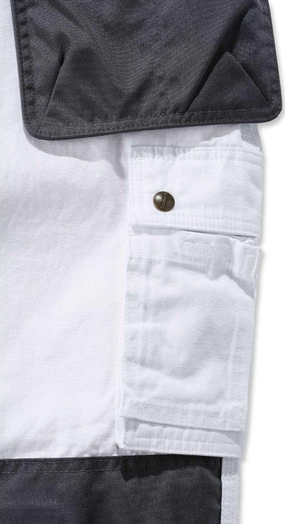 Pantallona cargo Carhartt me shumë xhepa, W32/L32, të bardha