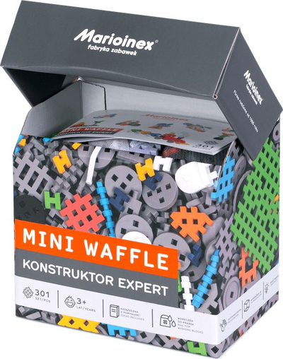 Lodër konstruktori Mini Waffle Expert, 301 pjesë, shumëngjyrëshe