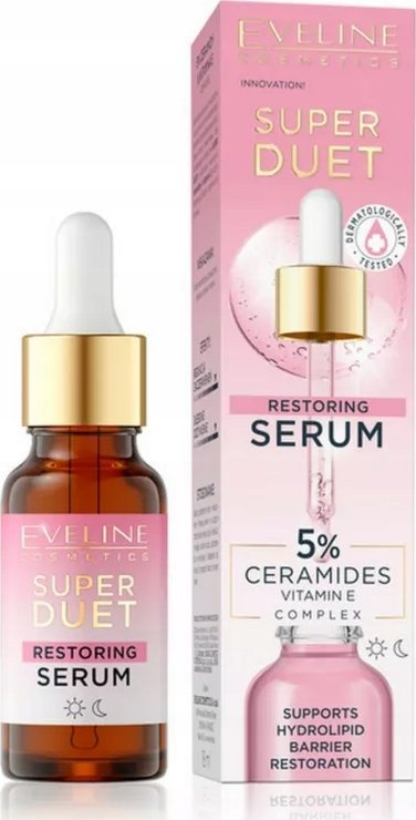 Serum fytyre Eveline Cosmetics Super Duet Rebuilding, 5% ceramide, 18 ml