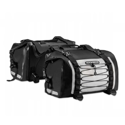 Çanta anësore për motor RockBros Rollbag, set 60L, pa uji, të zeza