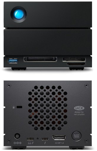 Disk i jashtëm desktop LaCie 2big Dock, 48TB, USB C Thunderbolt, i zi