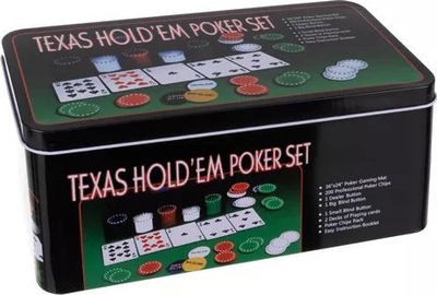 Set pokeri TEXAS 23539, 200 zhetona, me kuti transporti