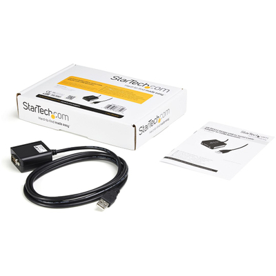 Kabllo adaptuese USB në RS422/485 StarTech ICUSB422, port DB9, pa furnizim nga jashtë, e zezë