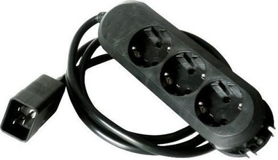 Adapter kablloje UPS Online USV Systeme KG16A3SCH, 16A, 3 priza, i bardhë