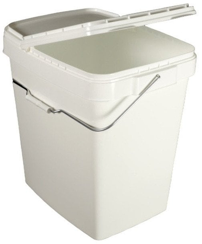 Кутија за складирање Okko Square Bucket, 25L, 31x30x40cm, бела