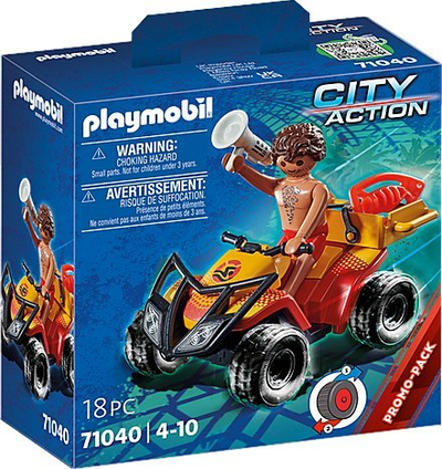 Set loje Playmobil City Action 71040 Beach Patrol Quad, për kalamaj 4+