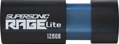 USB Patriot Supersonic Rage Lite, 128GB, USB 3.2, e zezë