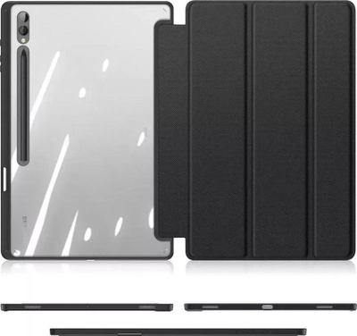 Kapak tablet DUX DUCIS TOBY, Samsung Galaxy Tab S9 Ultra, me stand dhe mbajtëse S Pen, i zi