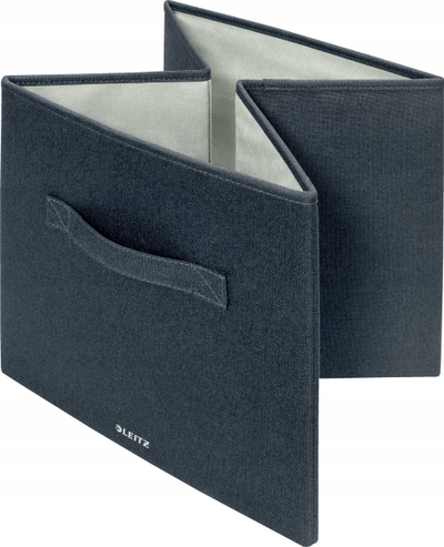 Kuti ruajtëse Leitz Fabric Large, set 2 copë, me kapak, gri mat