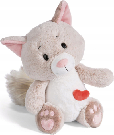 lodër pellushi nici love cat fluffy 25cm, mace, gri e çaftë