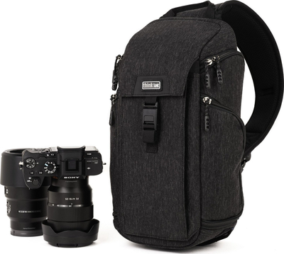 Çantë fotografike Think Tank Photo Urban Access Sling 8, për kamera pa pasqyrë DSLR, me mbajtëse tripodi, gri