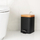 Kosh mbeturinash Yoka Home Black, 3L, me pedal, i zi me bambu