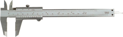 Kaliper matës Vernier, 0–300 mm, çelik inoks, gri metalik