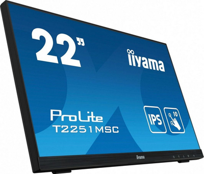 Monitor Iiyama ProLite T2251MSC-B1, Full HD, 22", i zi