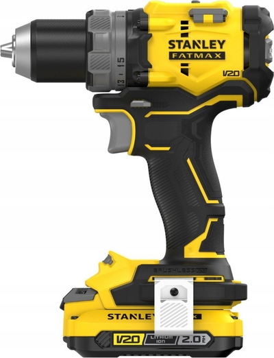 Stërvitëse pa kabllo Stanley Fatmax SFMCD725D2, 18V V20, 2x2.0Ah, e verdhë