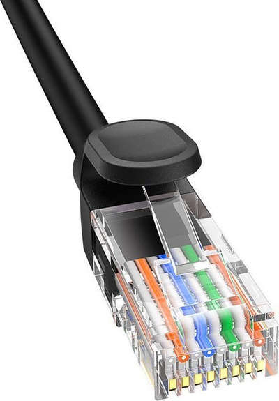 Kabllo rrjeti Baseus Ethernet CAT5, 8m, 1000Mbps, e zezë
