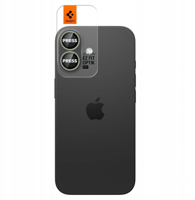 Mbrojtës kamere Spigen Glass TR EZ Fit Optik Pro, 2 copë, për iPhone 17, jeshil