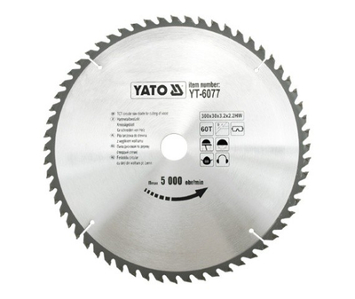 Sharrë rrethore për dru Yato YT-6077, 300x30mm