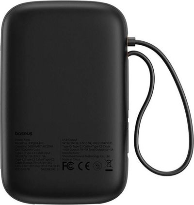 Powerbank Baseus QPow 2, 10000mAh, 30W, 2x USB C, i zi