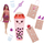 Kukull Barbie Pop Reveal Boba Tea Mango Mochi, me gjëra brenda, me 8 surpriza, shumëngjyrëshe