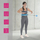 Set fitness HMS HHW01 + BR163, hula hoop inteligjent, brez neopreni, blu