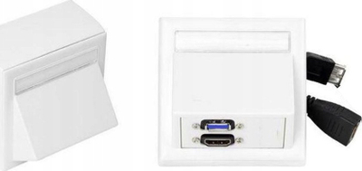 Prizë muri Vivolink WI221261, me HDMI edhe USB, e bardhë