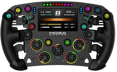 Timon gare MOZA Racing FSR V2, 4.3", 6 pedale magnetike, i zi