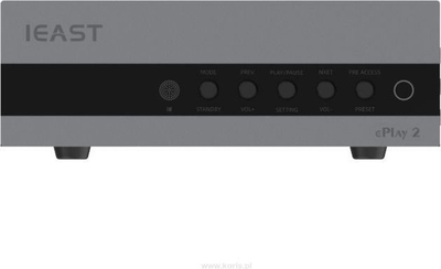 Streamer audio në rrjet ePlay 2, DAC ESS9018 HiFi, dalje subwoofer, i zi