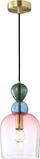 Luster varese Italux Manso PND-37462B-MC-GD, kapak xhami, shume ngjyra, ari