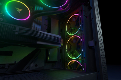Ventilator për kasë kompjuteri Razer Kunai Chroma, 140 mm, PWM, i zi