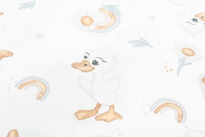 Jastëk nënkese për ushqyerje Sensillo Duckling, 60x40x11 cm, pambuk 100%, me zinxhir