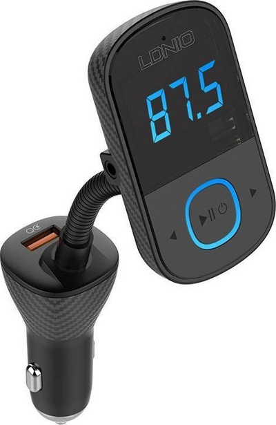 Transmetues FM për makinë LDNIO C705Q, Bluetooth 5.0, 43W, i zi