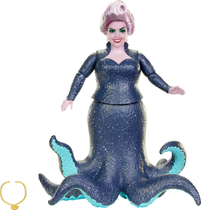 Kukull Disney The Little Mermaid Ursula, me aksesor, blu e errët