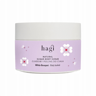Scrub trupi Hagi White Bouquet, me sheqer, 200g