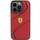 Mbulesë telefoni Ferrari Twist Metal Logo për iPhone 15 Pro 6.1", plastike, e kuqe