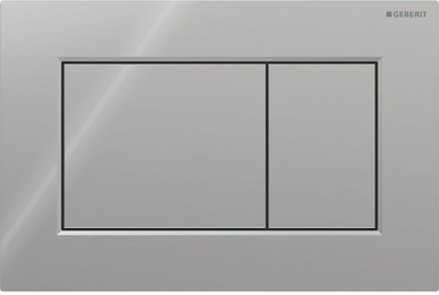 Buton shkarkimi WC Geberit Sigma01, dual flush, plastikë, krom i shndritshëm