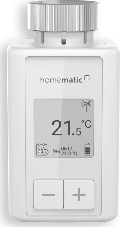 Termostat radiator Homematic IP Flex HmIP eTRV F, smart, ekran e paper