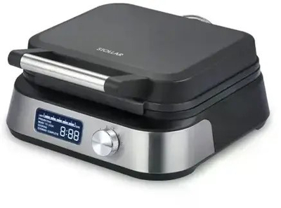 Gofrera Stollar VPS700 Waffle Maker, 1500W, pllaka jo-ngjitëse, inox e zezë