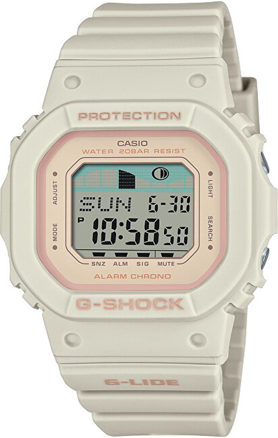 Orë për femra Casio G-Shock G-LIDE GLX-S5600-7ER, e bardhë