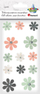 Stikera letre Titanum Flowers With Rhinestone, me lule me gurka, diametër 20–30 mm, ngjyra pastel