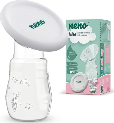 Kolektor qumështi Neno Leite, silikon, vakum natyral, transparent